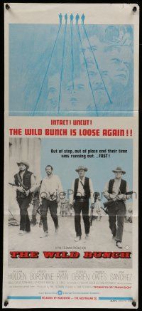 6s989 WILD BUNCH Aust daybill R70s Sam Peckinpah cowboy classic, William Holden & Ernest Borgnine!