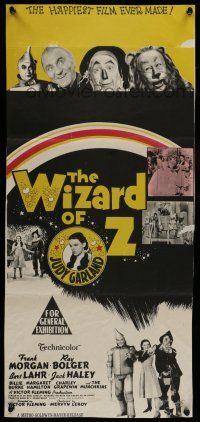 6s991 WIZARD OF OZ yellow style Aust daybill R70s Victor Fleming, Judy Garland all-time classic!