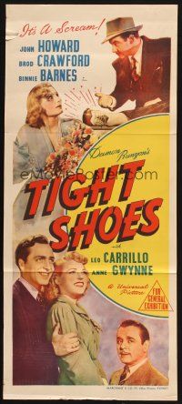 6s973 TIGHT SHOES Aust daybill '41 Binnie Barnes, from Damon Runyon story, different!