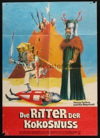 6s619 MONTY PYTHON & THE HOLY GRAIL white title style German '76 Terry Gilliam, John Cleese!