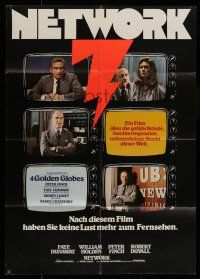 6s626 NETWORK German '76 gorgeous Faye Dunaway, Robert Duvall, William Holden, Peter Finch!