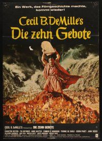 6s673 TEN COMMANDMENTS German R70s Cecil B. DeMille classic starring Charlton Heston & Yul Brynner!