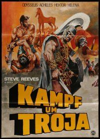 6s683 TROJAN HORSE German '62 mighty Steve Reeves in a surging spectacle of savagery & sex!