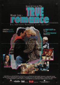 6s685 TRUE ROMANCE German '93 Christian Slater, Patricia Arquette, written by Quentin Tarantino!