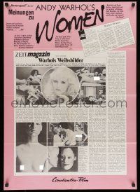 6s705 WOMEN IN REVOLT German '73 Andy Warhol, Candy Darling, transvestite drag queens!