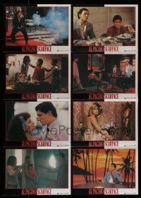 6s495 SCARFACE German LC poster '84 Al Pacino as Tony Montana, Michelle Pfeiffer, De Palma!