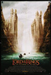 6s013 LORD OF THE RINGS: THE FELLOWSHIP OF THE RING int'l advance Canadian 1sh '01 Tolkien, Argonath