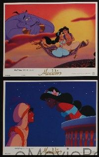 6s359 ALADDIN 9 French LCs '92 classic Walt Disney Arabian fantasy cartoon!