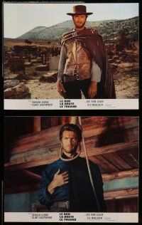6s346 GOOD, THE BAD & THE UGLY 11 French LCs '68 Clint Eastwood, Lee Van Cleef, Wallach, Leone!