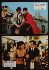 6s461 ME & HIM 12 German LCs '88 different images of Griffin Dunne, New York City!