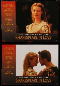 6s472 SHAKESPEARE IN LOVE 8 German LCs '98 Geoffrey Rush, Gwyneth Paltro, Affleck & Joseph Fiennes!