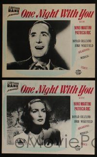 6s015 ONE NIGHT WITH YOU 8 Canadian LCs '48 Terence Young, images of Patricia Roc, Nino Martini!