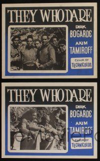 6s017 THEY WHO DARE 7 Canadian LCs '54 Dirk Bogarde, directed by Lewis Milestone!