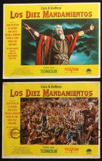 6s180 TEN COMMANDMENTS 8 Mexican LCs R60s Cecil B. DeMille, Charlton Heston & Yul Brynner!