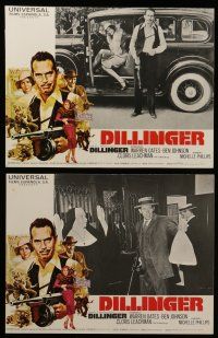 6s084 DILLINGER 10 Spanish LCs '74 Warren Oates, sexy Michelle Phillips, Ben Johnson!