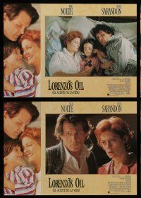6s062 LORENZO'S OIL 12 Spanish LCs '92 Nick Nolte & Susan Sarandon, directed by George Miller!