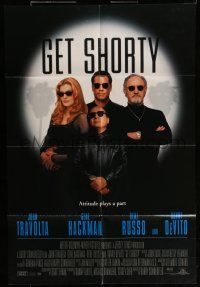 6t266 GET SHORTY DS 1sh '95 John Travolta, Danny DeVito, Gene Hackman, Rene Russo