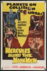 6t329 HERCULES AGAINST THE MOON MEN 1sh '65 Earth's mightiest man Sergio Ciani vs monsters!