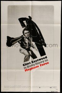 6t486 MAGNUM FORCE 1sh '73 Clint Eastwood is Dirty Harry pointing his huge gun!