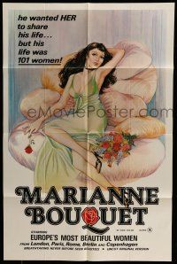 6t497 MARIANNE BOUQUET 1sh '72 Janine Reynaud, Michel Lemoine, great sexy artwork!