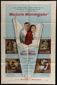 6t498 MARJORIE MORNINGSTAR 1sh '58 Gene Kelly, Natalie Wood, from Herman Wouk's novel!