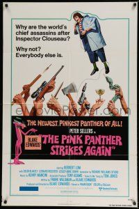 6t627 PINK PANTHER STRIKES AGAIN style B 1sh '76 Peter Sellers is Inspector Clouseau, Geoffrey art!