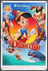 6t630 PINOCCHIO DS 1sh R92 Disney classic cartoon about a wooden boy who wants to be real!