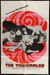 6t842 TOUCHABLES 1sh '68 Judy Huxtable, psychedelic love in the fifth dimension!