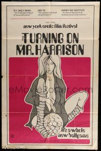 6t861 TURNING ON OF MR HARRISON 1sh '70s a whole new ballgame, New York Erotic Film Festival!