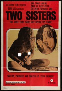 6t868 TWO SISTERS 1sh '79 loving in every possible way, sexy images!