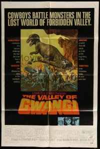 6t893 VALLEY OF GWANGI 1sh '69 Ray Harryhausen, great McCarthy of cowboys vs dinosaurs!