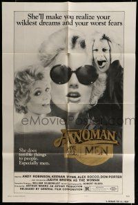 6t966 WOMAN FOR ALL MEN style B 1sh '75 sexploitation movie with Alex Rocco and Keenan Wynn!