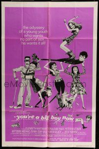 6t993 YOU'RE A BIG BOY NOW 1sh '67 Francis Ford Coppola's odyssey of a young sex-crazed youth!