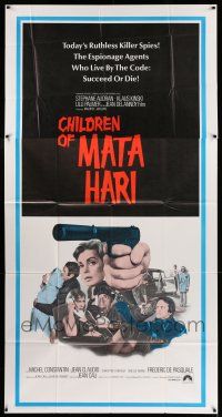 6w455 CHILDREN OF MATA HARI int'l 3sh '70 ruthless killer spies who live by the code succeed or die