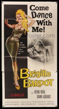 6w465 COME DANCE WITH ME 3sh '60 Voulez-vous Danser avec Moi?, sexy beckoning Brigitte Bardot!