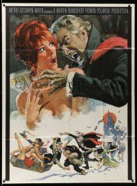 6w496 FEARLESS VAMPIRE KILLERS 3sh '67 Roman Polanski, Frank Frazetta artwork!