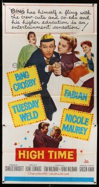 6w537 HIGH TIME 3sh '60 Blake Edwards directed, Bing Crosby, Fabian, sexy young Tuesday Weld!