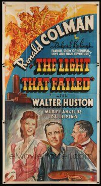 6w568 LIGHT THAT FAILED Other Company 3sh '39 Ronald Colman's a famous painter slowly going blind!