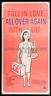 6w569 LILI 3sh R64 you'll fall in love with young Leslie Caron, full-length cartoon art!