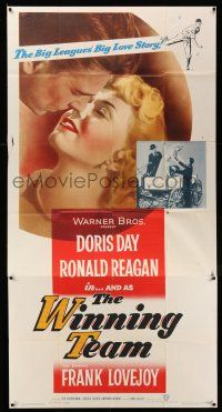 6w699 WINNING TEAM 3sh '52 Ronald Reagan, Doris Day, big league baseball biography & romance!