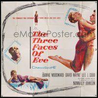 6w221 THREE FACES OF EVE 6sh '57 David Wayne, Joanne Woodward has multiple personalities!