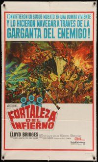 6w251 ATTACK ON THE IRON COAST Argentinean '68 Lloyd Bridges turned a dead ship into a live bomb!