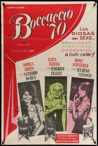 6w260 BOCCACCIO '70 Argentinean '62 Loren, Ekberg & Schneider, plus Fellini, De Sica & Visconti!