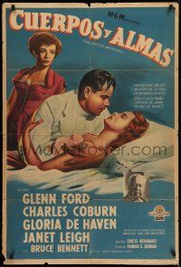 6w282 DOCTOR & THE GIRL Argentinean '49 Glenn Ford, Janet Leigh, Charles Coburn, Gloria De Haven!