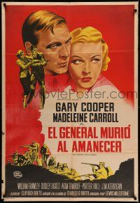 6w299 GENERAL DIED AT DAWN Argentinean R40s Gary Cooper is a mercenary in China, Madeleine Carroll