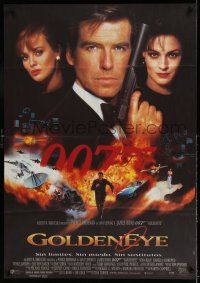 6w303 GOLDENEYE Argentinean '95 Pierce Brosnan as Bond, Isabella Scorupco & Famke Janssen!