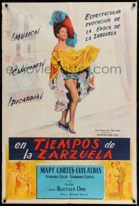 6w331 LAS TANDAS DEL PRINCIPAL Argentinean '49 image of sexy girl in fancy outfit showing her legs!