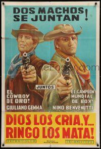 6w382 SUNDANCE CASSIDY & BUTCH THE KID Argentinean '69 wacky BC & SK rip-off with cool art!