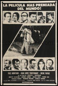 6w411 Z pre-Awards Argentinean '69 Yves Montand, Costa-Gavras classic, different image of top cast!