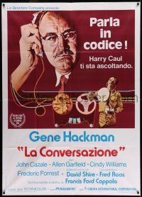 6w757 CONVERSATION Italian 1p '74 Gene Hackman is an invader of privacy, Francis Ford Coppola